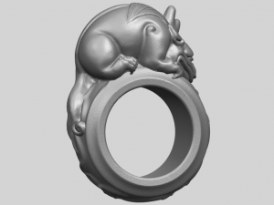 pi xiu ring 3D Baskı Modeli