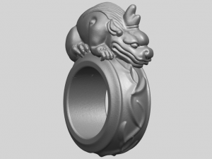 pi xiu ring 3D Baskı Modeli