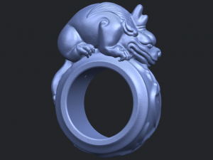 pi xiu ring 3D Baskı Modeli