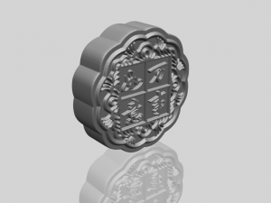 moon cake 01 3D-Druckmodell