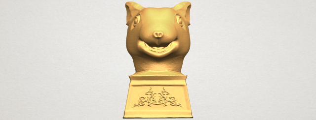 chinese horoscope of rat 02 Modelo de impresión 3D .c4d .max .obj .3ds .fbx .stl .blend 