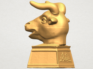 chinese horoscope of bull 02 3Dプリントモデル
