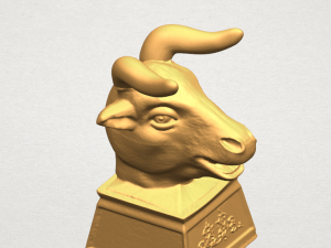 chinese horoscope of bull 02 3Dプリントモデル