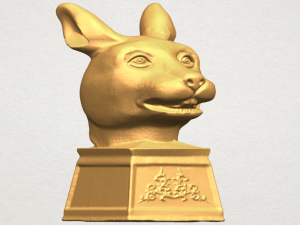 chinese horoscope of rabbit 02 Modèles 3D en vedette