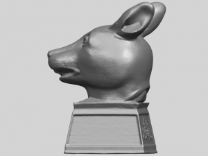 chinese horoscope of rabbit 02 Modèles 3D en vedette
