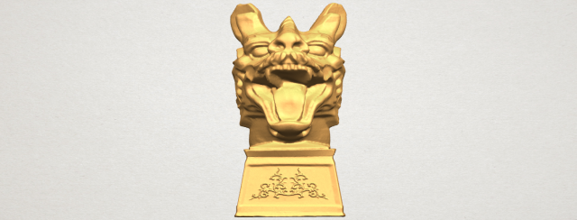 chinese horoscope of dragon 02 3D Baskı Modeli .c4d .max .obj .3ds .fbx .stl .blend 