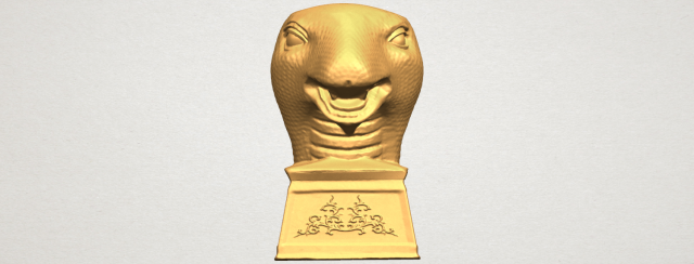 chinese horoscope of snake 02 3Dプリントモデル .c4d .max .obj .3ds .fbx .stl .blend 
