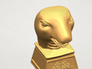 chinese horoscope of snake 02 3Dプリントモデル