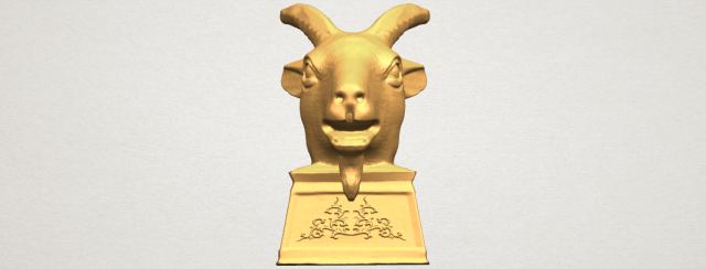 chinese horoscope of goat 02 Model Cetak 3D .c4d .max .obj .3ds .fbx .stl .blend 