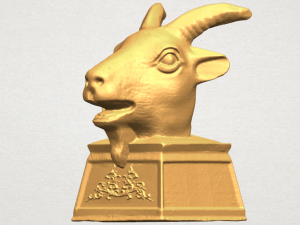 chinese horoscope of goat 02 Model Cetak 3D