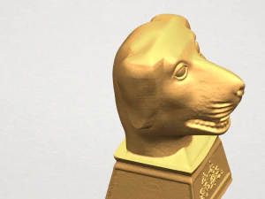 Chinesisches Horoskop f&uuml;r Hund 02 3D Druckmodell