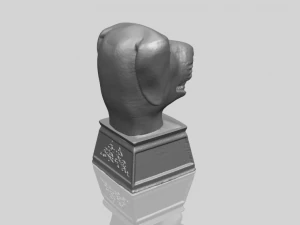 Chinesisches Horoskop f&uuml;r Hund 02 3D Druckmodell