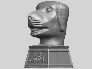 Chinesisches Horoskop f&uuml;r Hund 02 3D Druckmodell