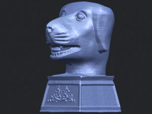 Chinesisches Horoskop f&uuml;r Hund 02 3D Druckmodell