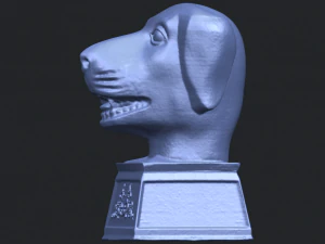 Chinesisches Horoskop f&uuml;r Hund 02 3D Druckmodell