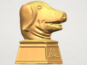 chinese horoscope of pig 02 Modello di stampa 3D