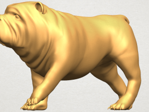 bull dog 01 3Dプリントモデル