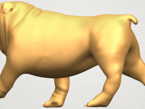 bull dog 01 3Dプリントモデル
