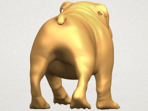 bull dog 01 3Dプリントモデル