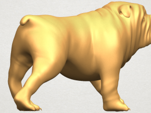 bull dog 01 3Dプリントモデル