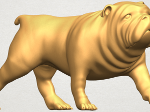 bull dog 01 3Dプリントモデル