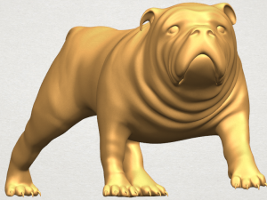 bull dog 01 3Dプリントモデル