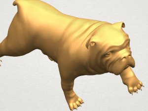 bull dog 01 3Dプリントモデル