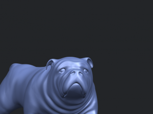 bull dog 01 3Dプリントモデル