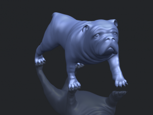 bull dog 01 3Dプリントモデル