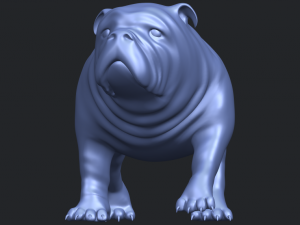 bull dog 01 3Dプリントモデル