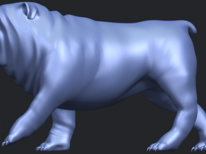 bull dog 01 3Dプリントモデル
