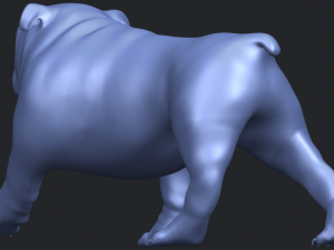 bull dog 01 3Dプリントモデル