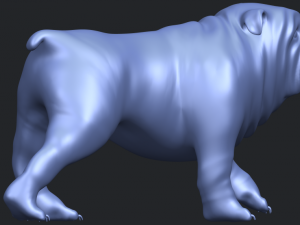bull dog 01 3Dプリントモデル
