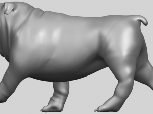 bull dog 01 3Dプリントモデル