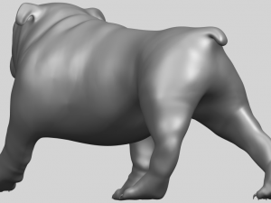 bull dog 01 3Dプリントモデル