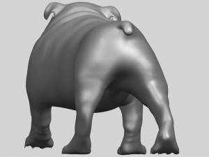 bull dog 01 3Dプリントモデル