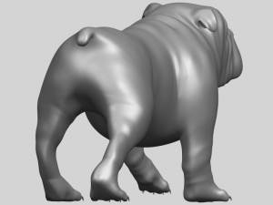 bull dog 01 3Dプリントモデル
