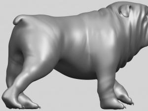 bull dog 01 3Dプリントモデル