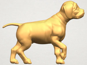 बैल कुत्ता 02 3D प्रिंट मॉडल
