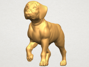bull dog 02 3Dプリントモデル