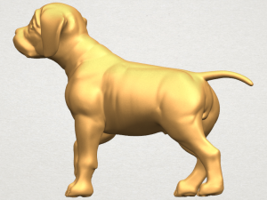 bull dog 02 3Dプリントモデル