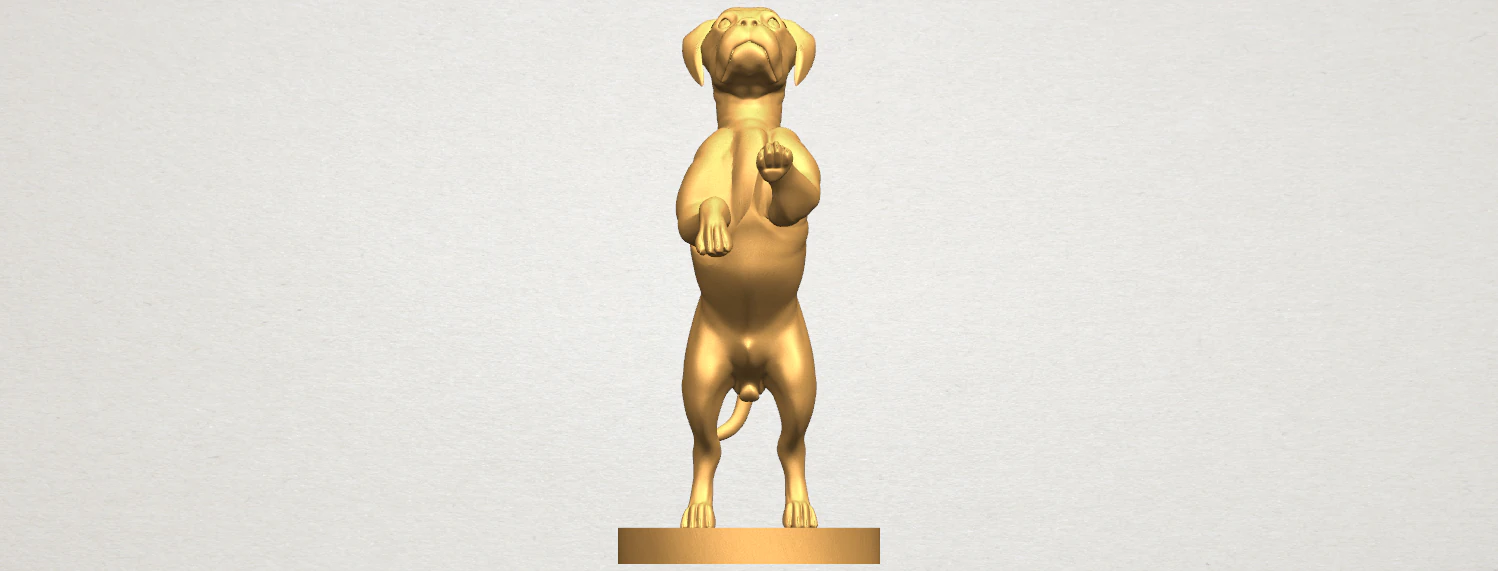 bull dog 03 standing 3D Print Model .c4d .max .obj .3ds .fbx .stl .blend