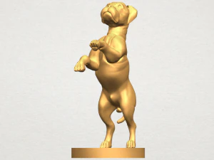 bull dog 03 standing 3D Print Model