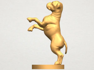 bull dog 03 standing 3D Print Model
