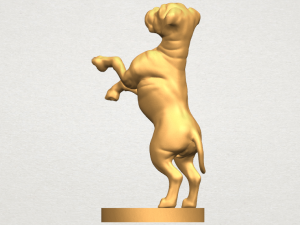 bull dog 03 standing 3D-Druckmodell