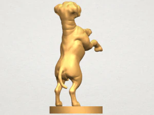 bull dog 03 standing 3D Print Model