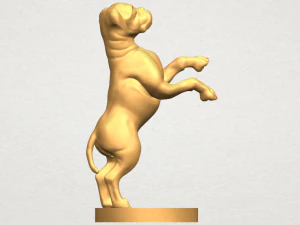 bull dog 03 standing 3D Print Model