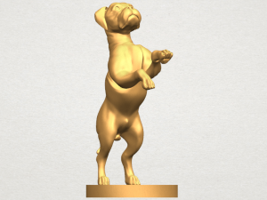 bull dog 03 standing 3D-Druckmodell