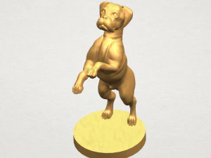 bull dog 03 standing 3D Print Model