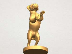 bull dog 03 standing 3D-Druckmodell